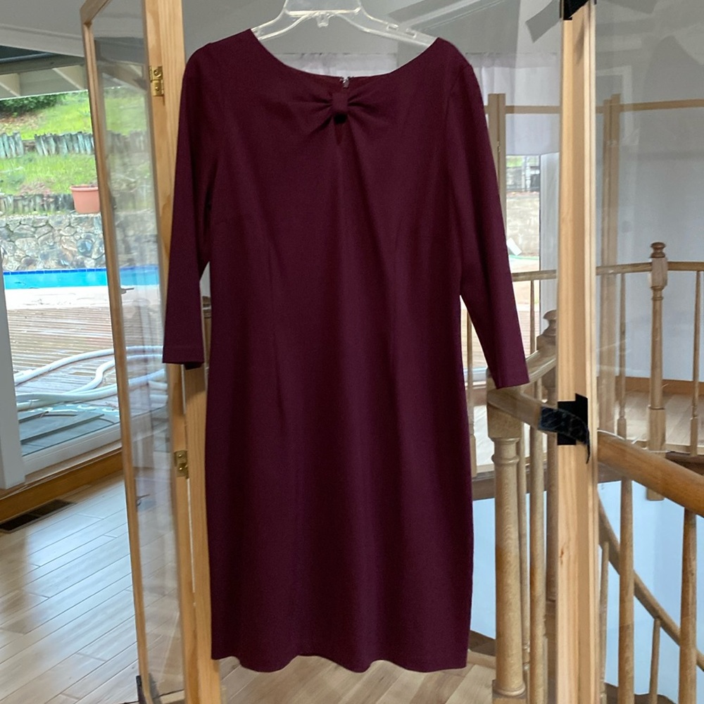 Talbots dress with “keyhole” detailing.